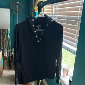 Ralph Lauren Black Women's Cowl Neck Sweater